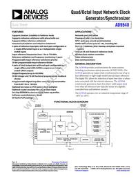AD9548BCPZ-REEL7 Datasheet Cover