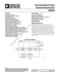 AD9549ABCPZ-REEL7 Datasheet Cover