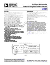 AD9557BCPZ-REEL7 Datasheet Cover