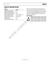 AD9558BCPZ-REEL7 Datasheet Page 17