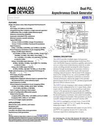 AD9576BCPZ-REEL7 Datasheet Cover
