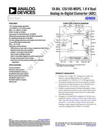 AD9608BCPZRL7-125 Datasheet Cover
