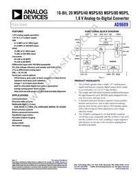AD9609BCPZ-65 Datasheet Cover