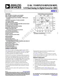 AD9613BCPZRL7-250 Datasheet Cover