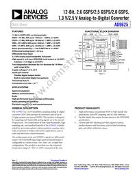 AD9625BBPRL-2.6 Datasheet Cover