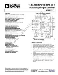 AD9627ABCPZ11-105 Datasheet Cover
