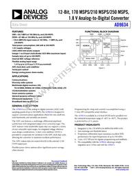 AD9634BCPZRL7-250 Datasheet Cover