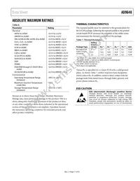 AD9648BCPZRL7-125 Datasheet Page 11