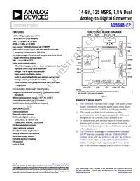 AD9648TCPZ-125-EP Datasheet Cover