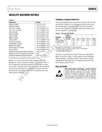 AD9649BCPZRL7-80 Datasheet Page 9