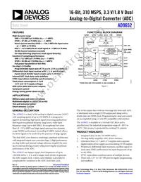 AD9652BBCZRL7-310 Datasheet Cover