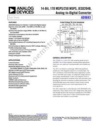 AD9683BCPZRL7-250 Datasheet Cover
