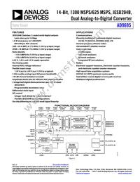AD9695BCPZRL7-1300 Datasheet Cover