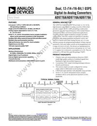 AD9779ABSVZRL Datasheet Cover