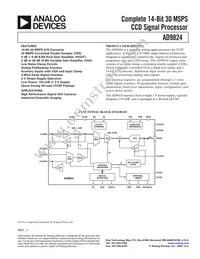 AD9824KCPZRL Datasheet Cover