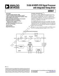 AD9847AKSTZRL Datasheet Cover