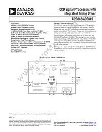 AD9849AKSTZRL Datasheet Cover
