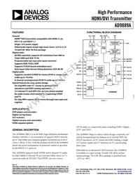 AD9889ABBCZRL-80 Datasheet Cover