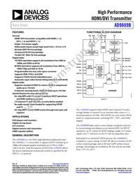AD9889BBCPZ-165 Datasheet Cover
