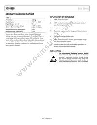 AD9889BBCPZ-165 Datasheet Page 4