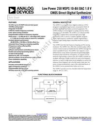 AD9913BCPZ Datasheet Cover