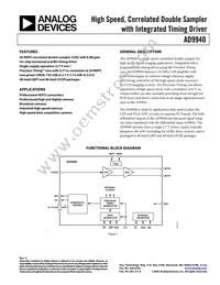 AD9940BCPZ Datasheet Cover