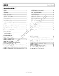 AD9952YSVZ-REEL7 Datasheet Page 2