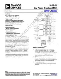 AD9961BCPZ Datasheet Cover
