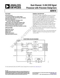 AD9978BCPZRL Datasheet Cover