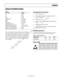 AD9984AKCPZ-140 Datasheet Page 5