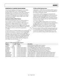 AD9992BBCZRL Datasheet Page 19