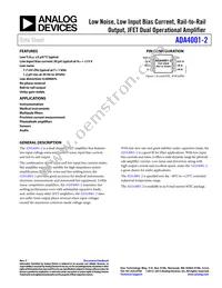 ADA4001-2ARZ-RL Datasheet Cover