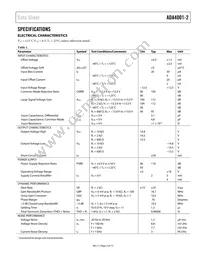 ADA4001-2ARZ-RL Datasheet Page 3