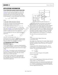 ADA4001-2ARZ-RL Datasheet Page 10