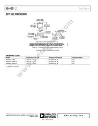 ADA4001-2ARZ-RL Datasheet Page 12