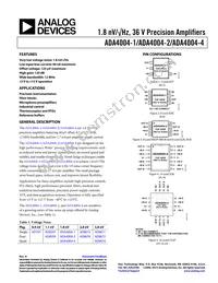 ADA4004-1ARJZ-R2 Datasheet Cover