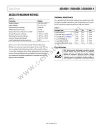 ADA4004-1ARJZ-R2 Datasheet Page 5