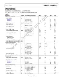 ADA4051-1AKSZ-R2 Datasheet Page 3