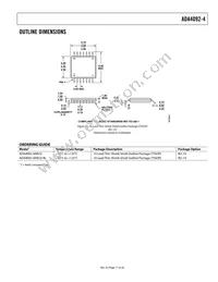 ADA4092-4ARUZ-RL Datasheet Page 17