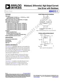ADA4312-1ACPZ-R2 Datasheet Cover