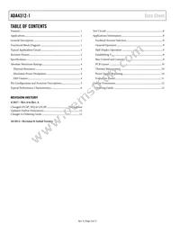 ADA4312-1ACPZ-R2 Datasheet Page 2
