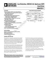 ADA4320-1ACPZ-RL Datasheet Cover