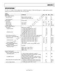 ADA4320-1ACPZ-RL Datasheet Page 3