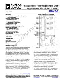 ADA4410-6ACPZ-R2 Datasheet Cover