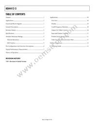 ADA4412-3ARQZ-RL Datasheet Page 2