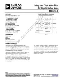 ADA4417-3ARMZ-R7 Datasheet Cover