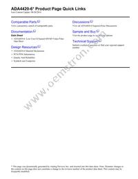 ADA4420-6ARUZ-RL Datasheet Page 2