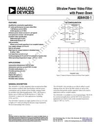 ADA4430-1YKSZ-R2 Datasheet Cover