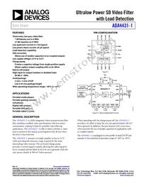 ADA4431-1YCPZ-R2 Datasheet Cover