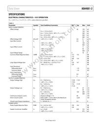 ADA4661-2ACPZ-RL Datasheet Page 3